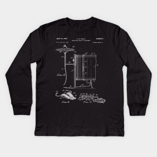 Drum Kit Patent Print 1951 Kids Long Sleeve T-Shirt